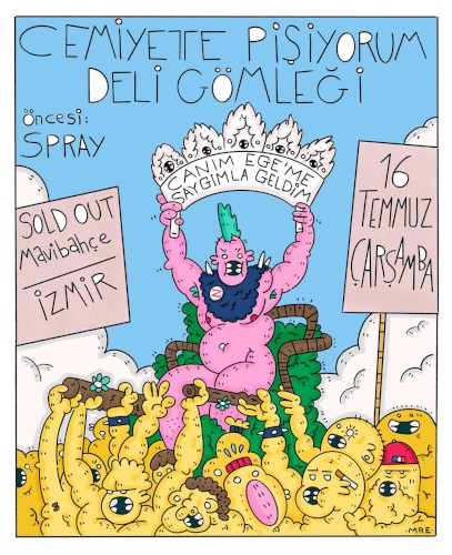Cemiyette Pişiyorum, Deli Gömleği & SPRAY @ Sold Out Performance Hall